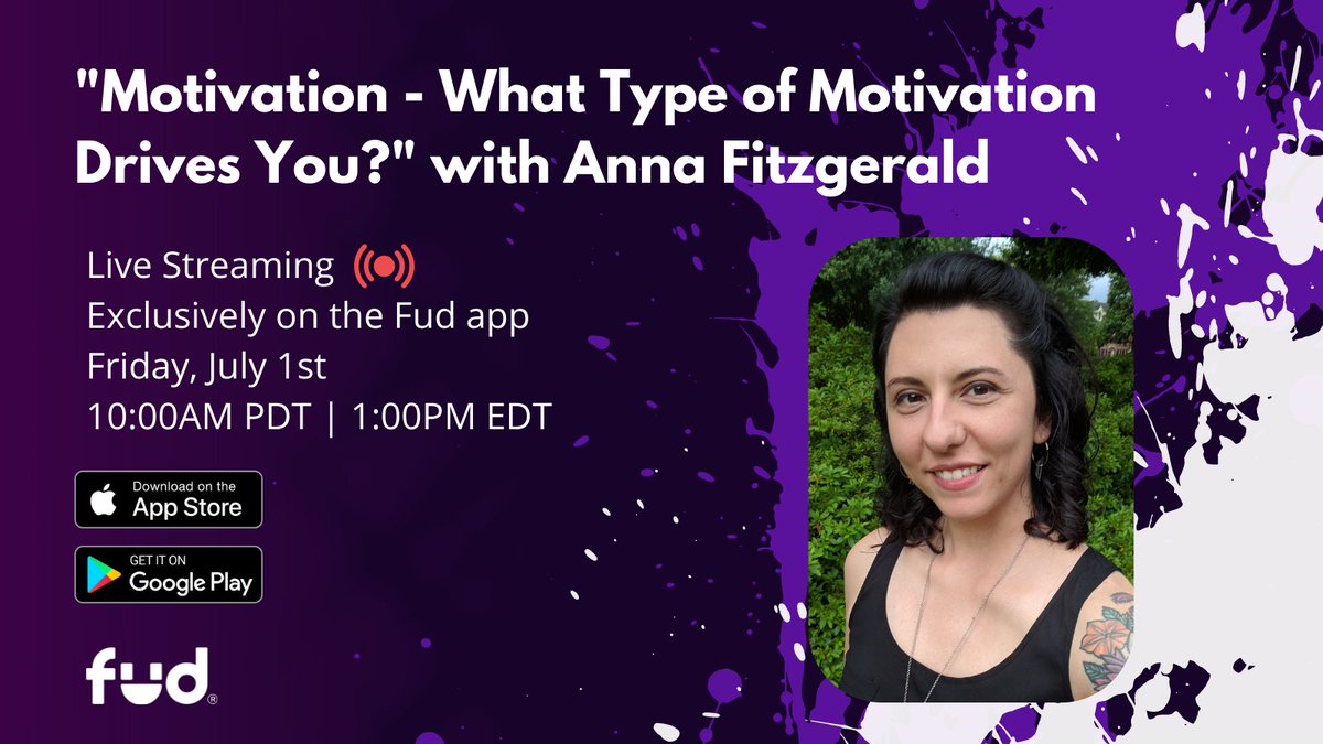 JoinFud's tweet photo. Learn all about Motivation with Anna Fitzgerald @heartbeathive
Download the Fud app here: https://t.co/a0HYGmTRYg
#joinfud #flowscience #app #community https://t.co/kHUMPkDFDN