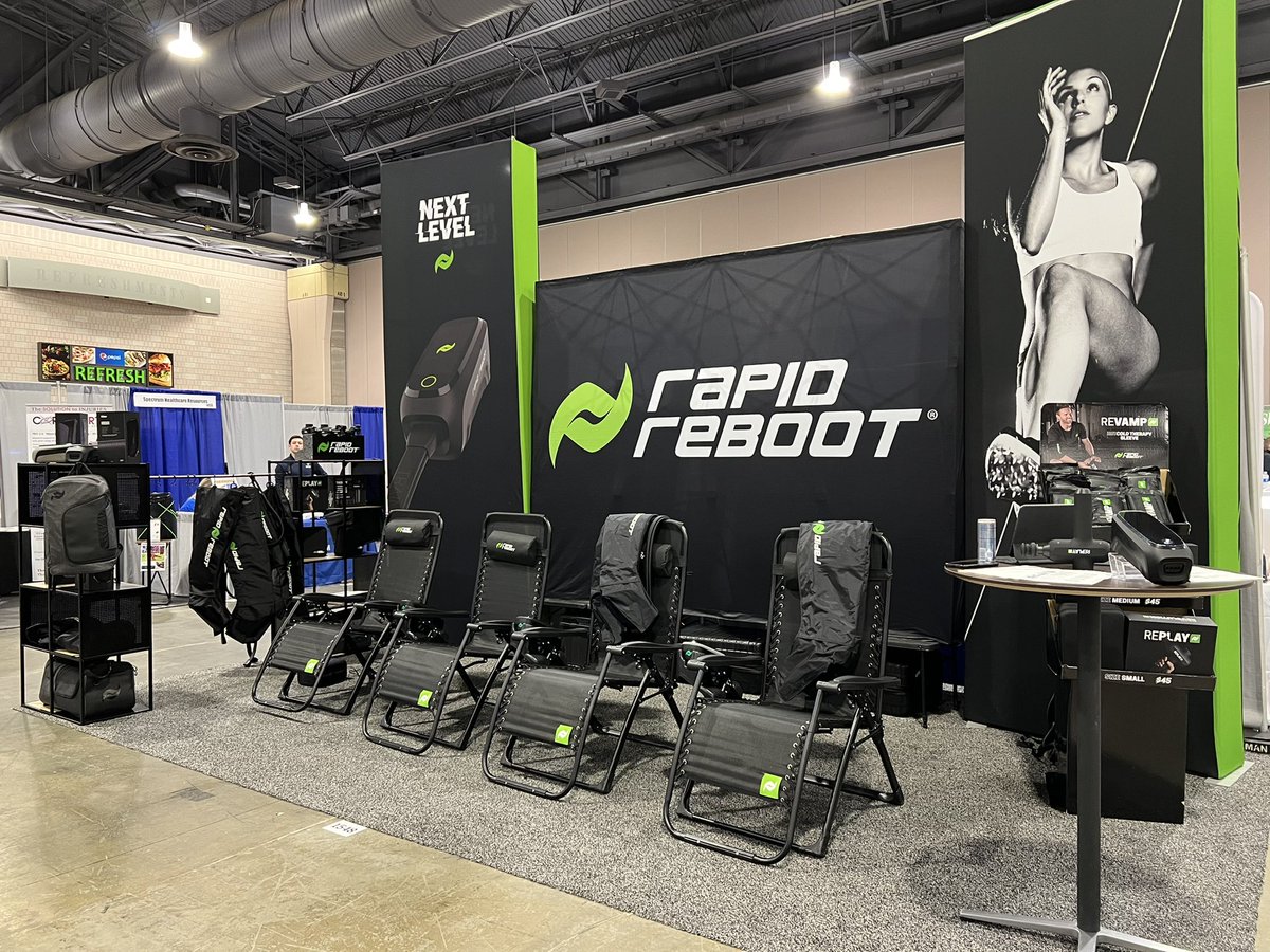 rapidreboot's tweet photo. In addition to working with individual athletes, we’re growing our presence in the professional market among team, university & clinical programs. That includes the NATA AT Expo, now in its 73rd year.
#nata2022 #athletictraining #athletictrainer #rapidreboot #trainrebootrepeat https://t.co/AJTmIGvMkj