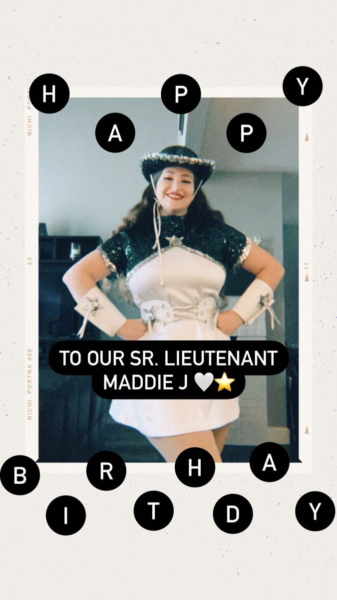 NFHSterling's tweet photo. happy birthday to our Sr.Lieutenant Maddie J 🤍⭐️ https://t.co/MAkaQqpPRr