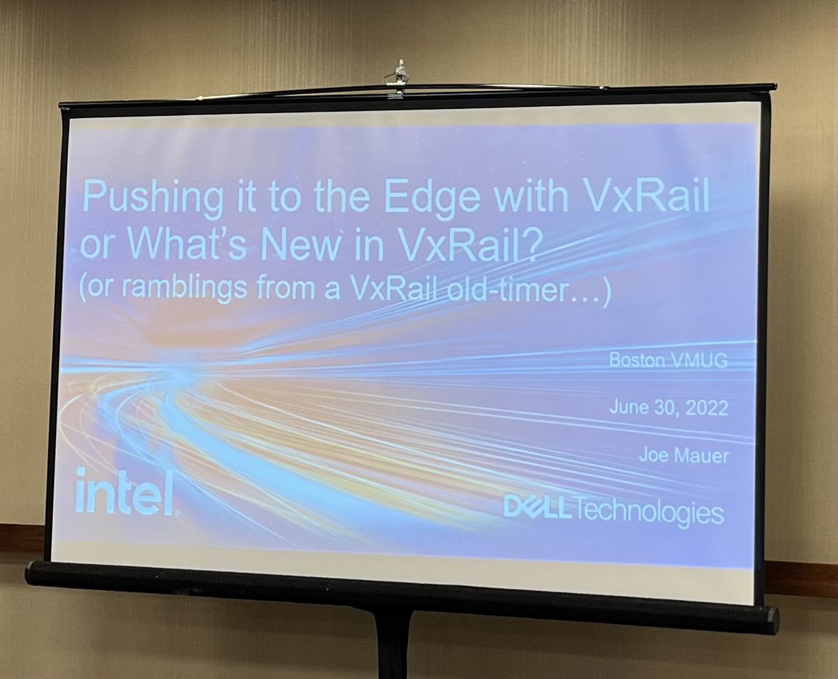 RichardKenyan's tweet image. Getting a short history lesson on the origins of @VxRail by Joe Mauer. Now leading into EDGE deployments. Amazing stuff here. #BostonUserCon