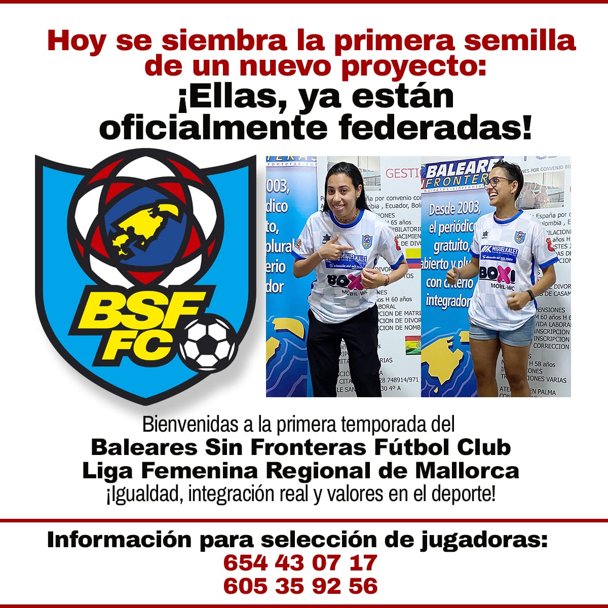 Hoy iniciamos un nuevo reto con la inscripción oficial en la <a href="/FFIB_oficial/">FFIB</a> para competir federadas. Debut 2022/23 <a href="/robbertomateo/">Roberto Mateo</a> <a href="/deportescopebal/">Deportescopebaleares</a> <a href="/EsportsIB3/">Esports IB3</a> <a href="/SERDeportivos/">SER Deportivos</a>