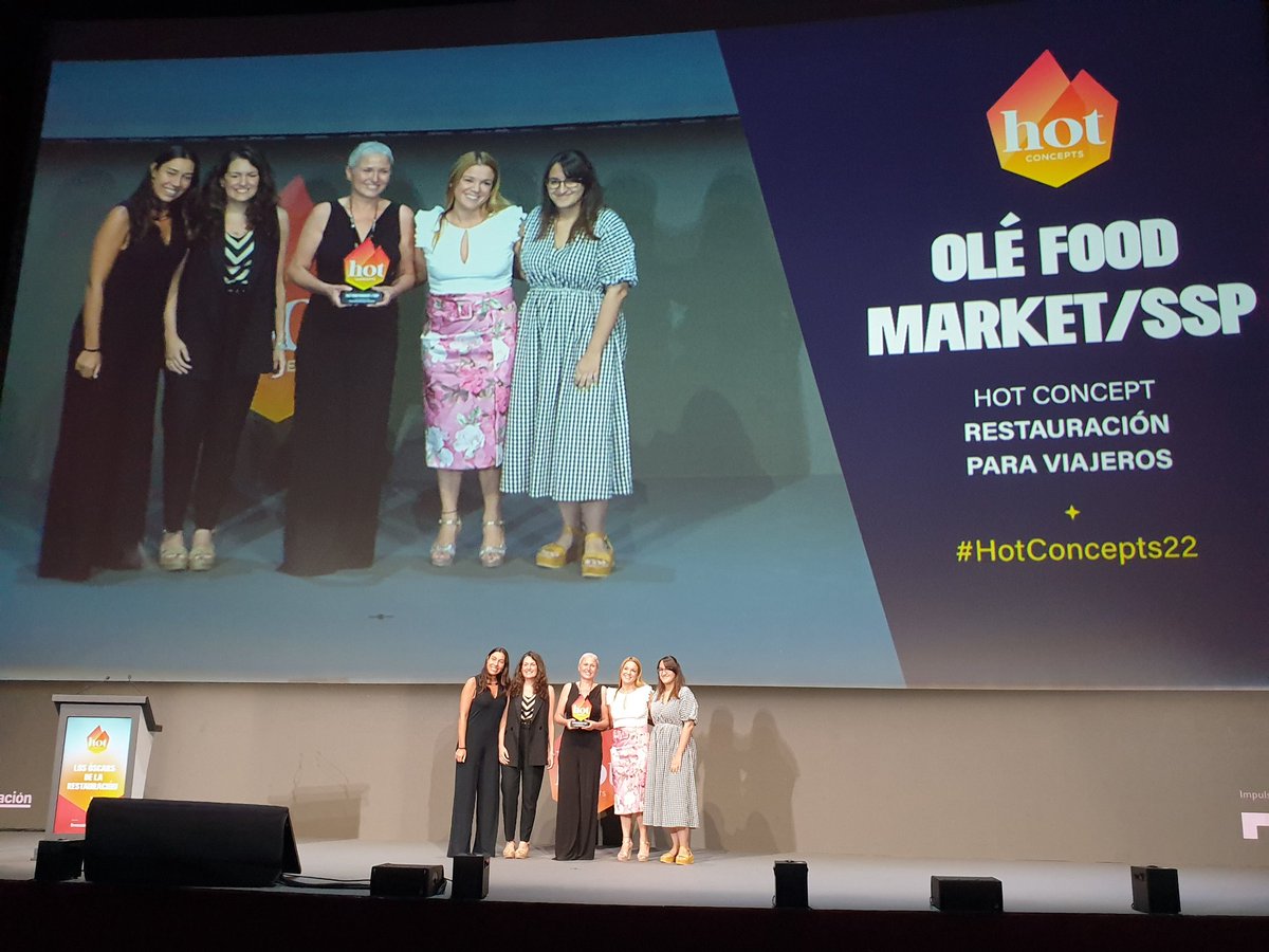 RN_revista's tweet photo. 🏆 El Hot Concept a la Restauración Para Viajeros es para Olé Food Market / SSP.
¡Enhorabuena! 👏 #HotConcepts22 https://t.co/zkV5fO3LcM