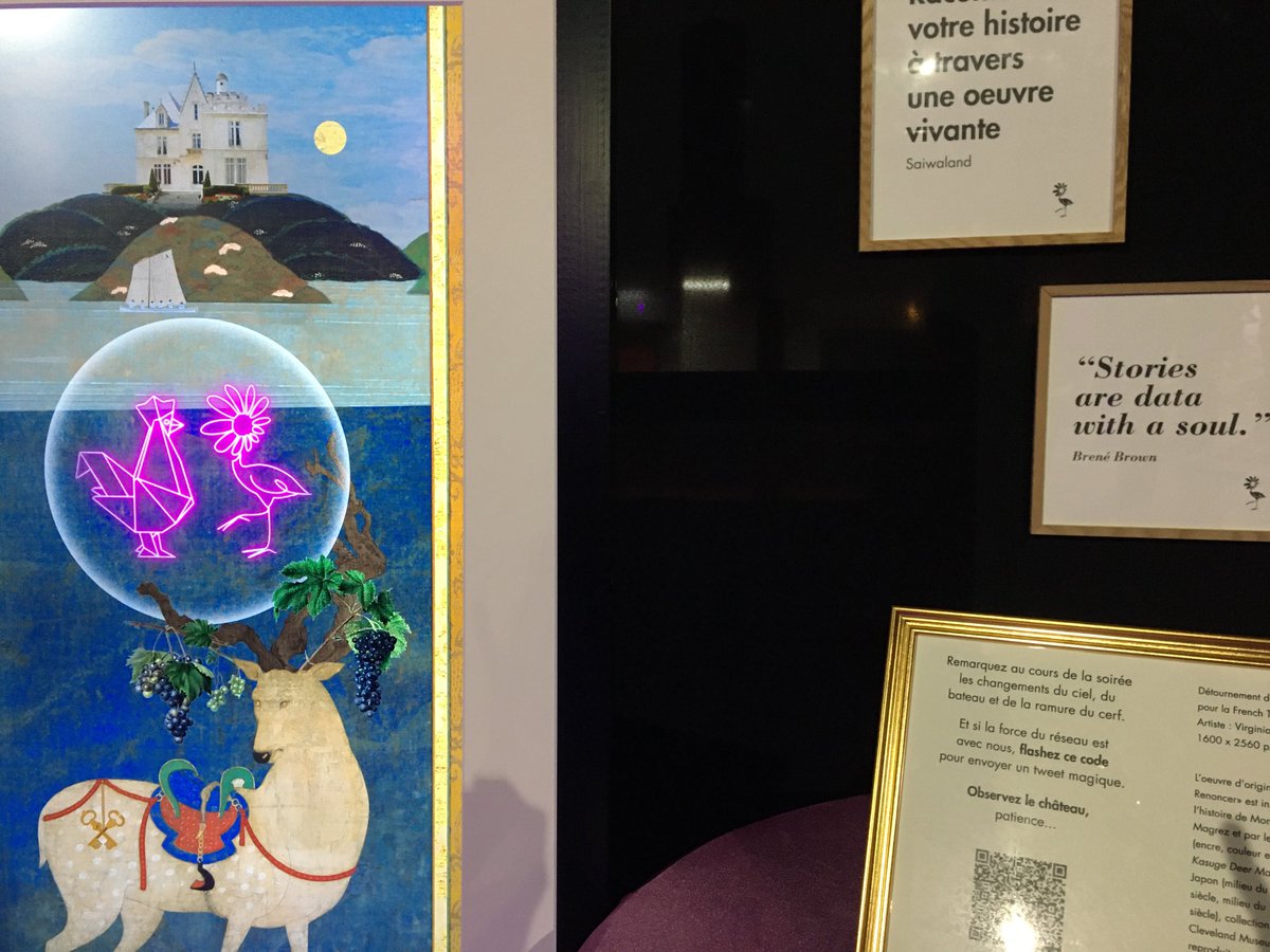 Les grappes sont mûres sur le tableau ⁦<a href="/Saiwaland/">Saiwaland</a>⁩ , c’est le signal pour le lancement du dîner à la #FrenchTechNight.