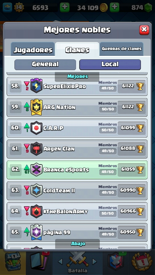 Seguimos subiendo ! 🇦🇷
#ClashRoyale