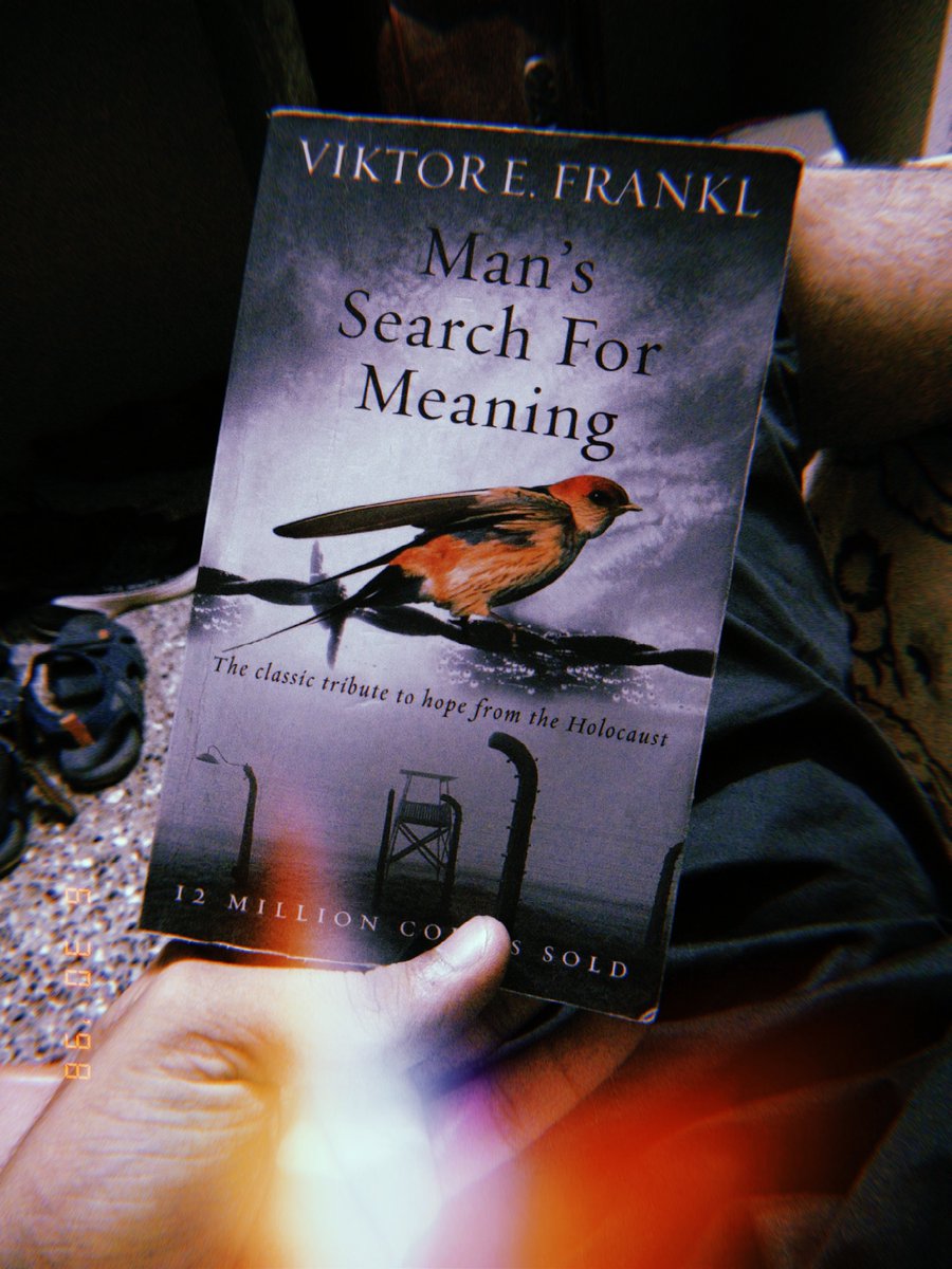KaifMahmad's tweet photo. Just finished this wonderful book.Named,man's search for meaning.... It gave me deep insight of psychological condition and provides meaning in my suffering.😇
@ViktorFranklll #mansearchformeaning #readers https://t.co/LUbgVjXhBh