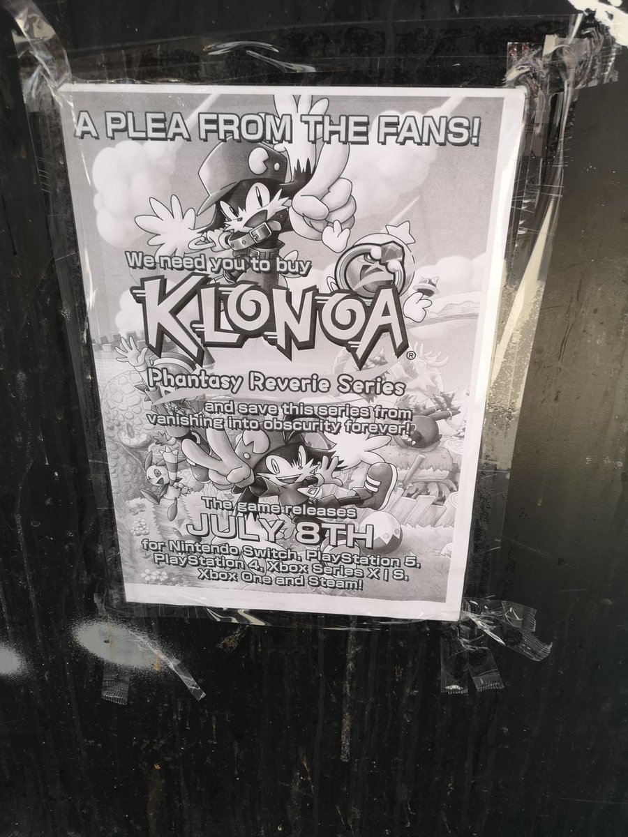 AlienShovel's tweet photo. Did my part
#Klonoa #KlonoaPhantasyReverieSeries  #KLONOASWEEP #SaveKlonoa #BANDAI https://t.co/hTJILQ8tYq