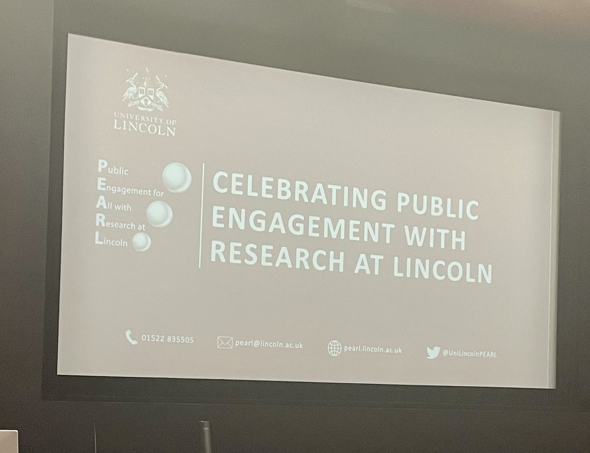 Sadly had to miss some of this due to other commitments but what I was able to attend was fab! And great connections made too. Thankyou <a href="/UniLincolnPEARL/">Public Engagement for All with Research at Lincoln</a> #LorenasPhd