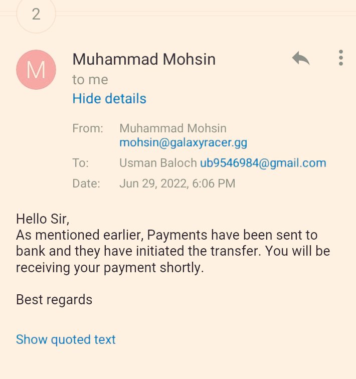Tk_Malikash's tweet photo. Finally after 180 days payment have been sent to the banks hopefully banks will not take other 180 days to transfer winning into our accounts 😬 #noprizemoney #singleset #single_elimination https://t.co/xBCUWmbFVs