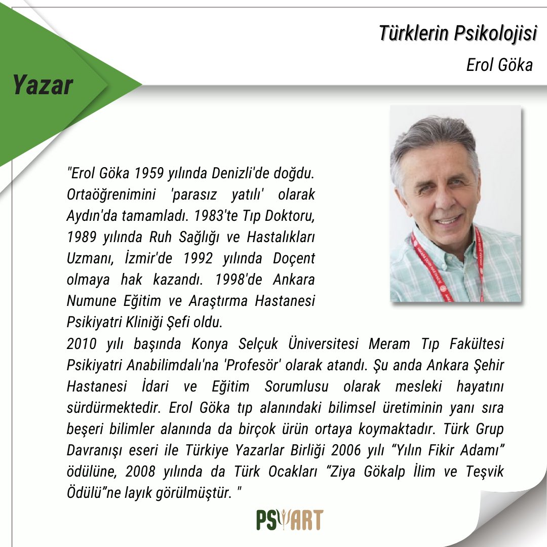 psiartorg's tweet photo. Kitap Köşesi’nde bu hafta: “Türklerin Psikolojisi” 

@erolgoka https://t.co/8PGEcoYahO