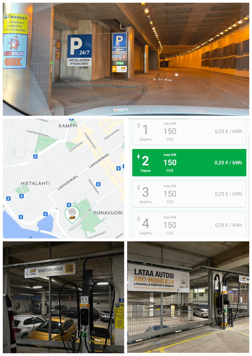 Hienoa <a href="/HOKElanto/">HOK-Elanto</a>, Helsingin keskustaan on avattu ensimmäinen suurteholaturi: ABC-lataus S-market Bulevardin P-hallissa. 1/3
#sähköauto #suurteholataus