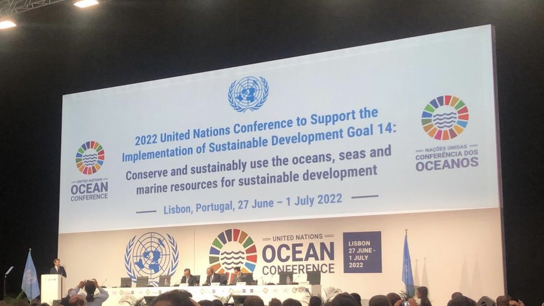 Very honored to have been invited to speak today at the @UN Ocean Conference #UNOC2022 about the role that we, at @cmacgm, play in protecting our#oceans.