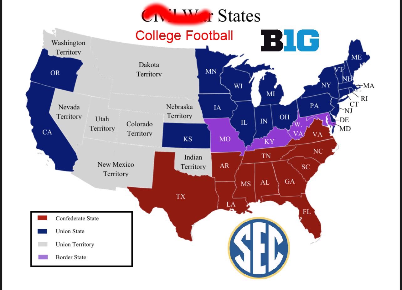 RedditCFB on Twitter "Per sources, we have a map of what the college