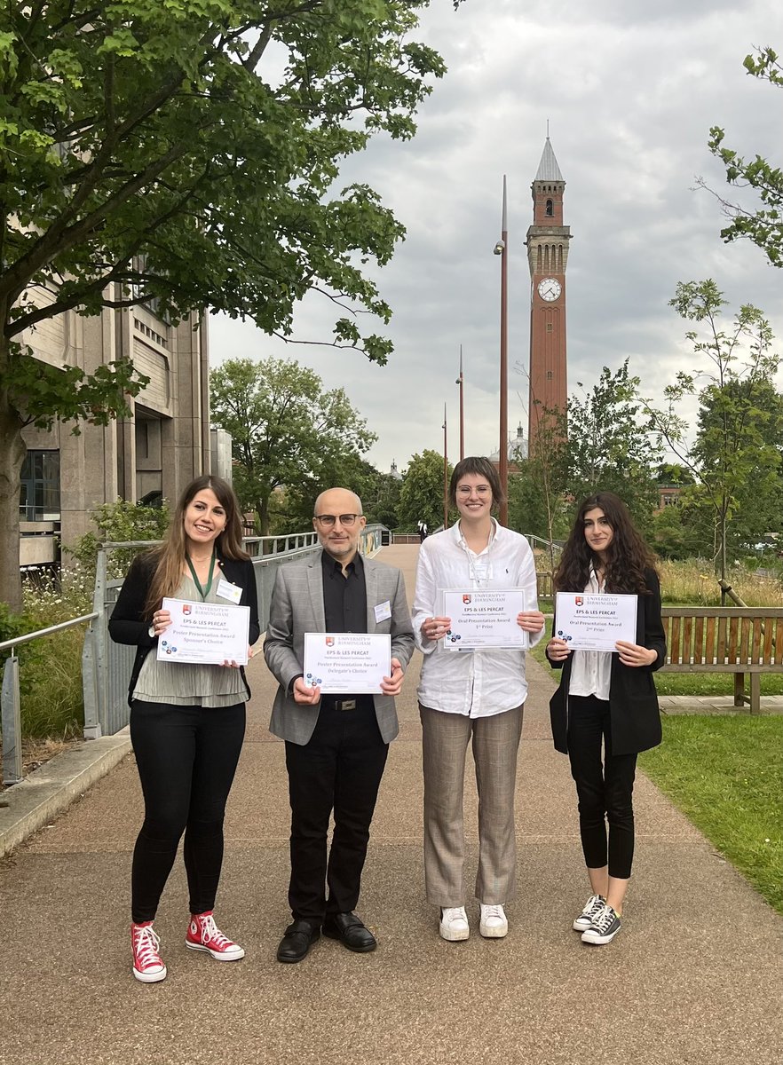 Dr. Katie Reilly (@katiereilly82) on Twitter photo Congratulations to our #PERCAT2022 prize winners today! Osama Olaby- Delegate Poster Prize, Monica Aquilino - Sponsor Poster Prize, Tugce Caykara- Platform Runner Up and Joanna Chustecki - Platform First Place! 🥳🎉 @UB_PERCAT_EPLES <a href="/UoBGradSchool/">University Doctoral School (UoB)</a> <a href="/unibirmingham/">Uni of Birmingham</a> Congratulations to our #PERCAT2022 prize winners today! Osama Olaby- Delegate Poster Prize, Monica Aquilino - Sponsor Poster Prize, Tugce Caykara- Platform Runner Up and Joanna Chustecki - Platform First Place! 🥳🎉 @UB_PERCAT_EPLES <a href="/UoBGradSchool/">University Doctoral School (UoB)</a> <a href="/unibirmingham/">Uni of Birmingham</a>