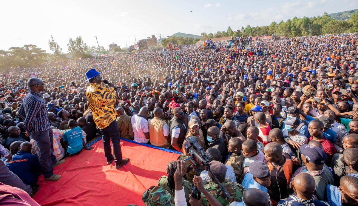 DAP_Kenya's tweet photo. Incoming Migori County Governor John Pesa today welcomed Kenya's 5th President @RailaOdinga during his tour of the county. As a party, we are spread across the country to deliver the big win for Azimio. 
#InawezekanaAgenda https://t.co/Sd3aN3uhjC