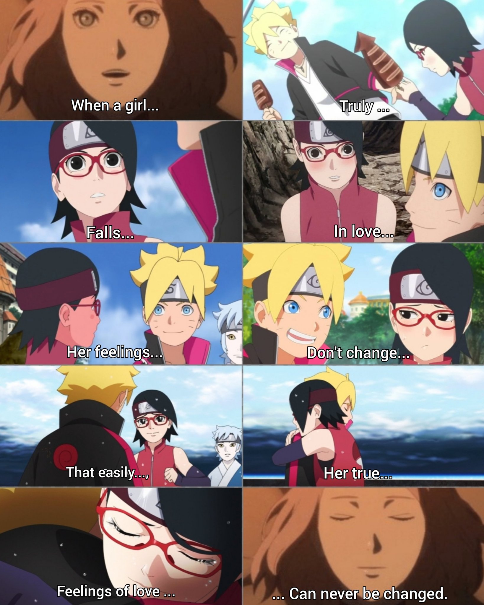 Boruto × Sarada - ❝The romantic movie that Naruto and