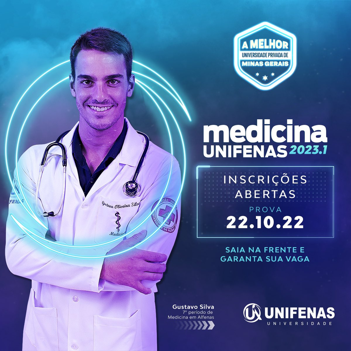 As inscrições para o Vestibular de Medicina 2023.1 da UNIFENAS já começaram! 🤩

🩺 Saia na frente e garanta sua vaga!

👉 PROVA 22 DE OUTUBRO.

🌐 medicina.unifenas.br
°
°
°
°
°
°
#unifenasmedicina23 #vestibulardemedicina #vestibular #enem2023