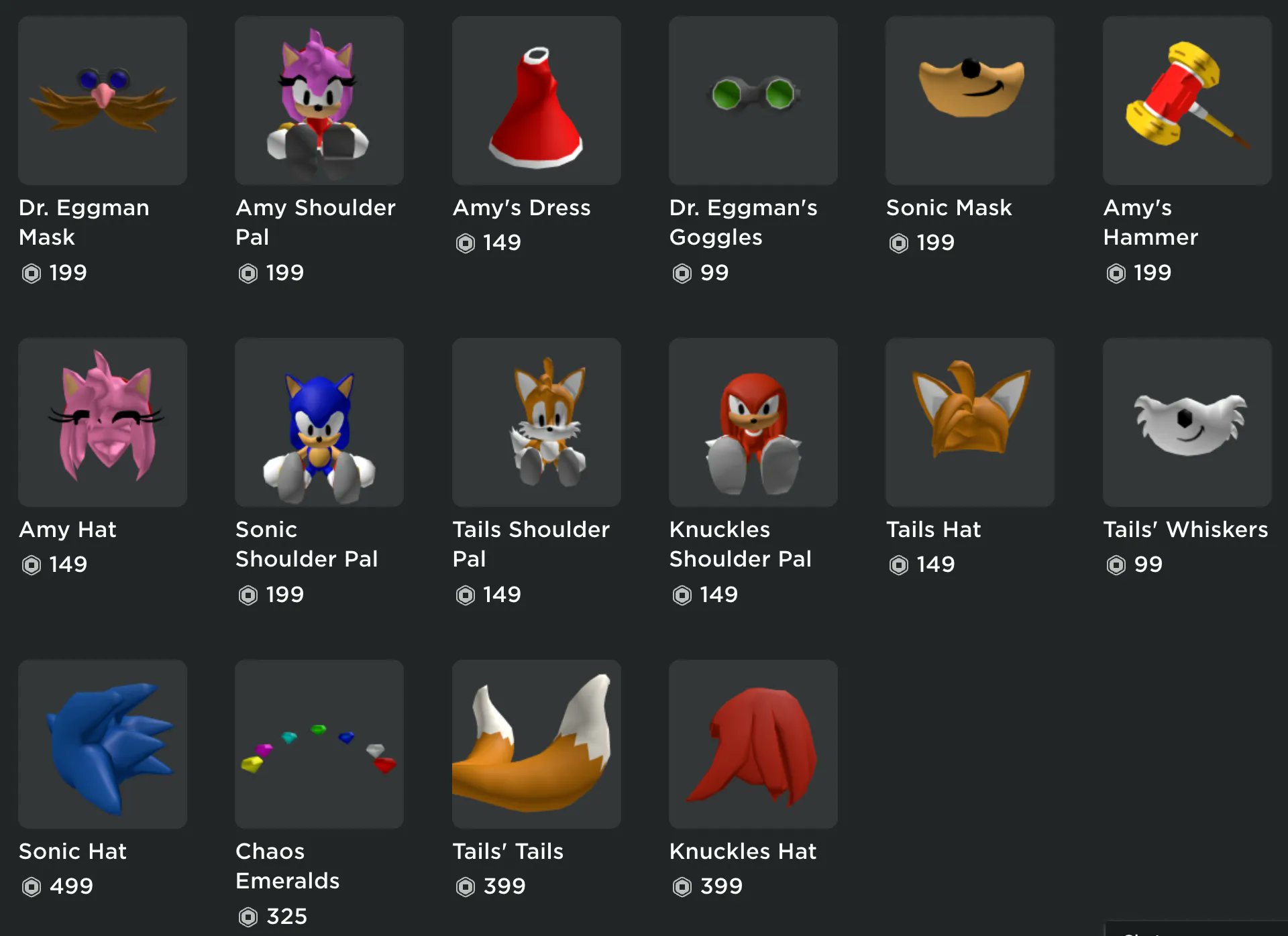 Gamefam Studios on X: We've just released Sonic the Hedgehog themed avatar  items you can purchase to wear on your #Roblox avatar! #SonicRoblox Buy  them in-game in Sonic Speed Simulator or by