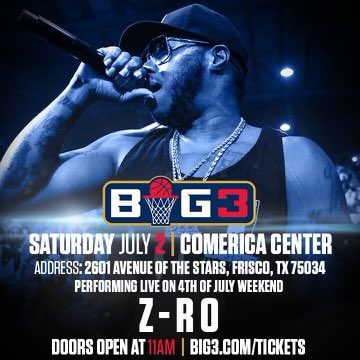 Dallas, Texas pull up on me at the @thebig3 w/ the homie @icecube Ima do what I be doing during the “Halftime Show” #zro #icecube #big3