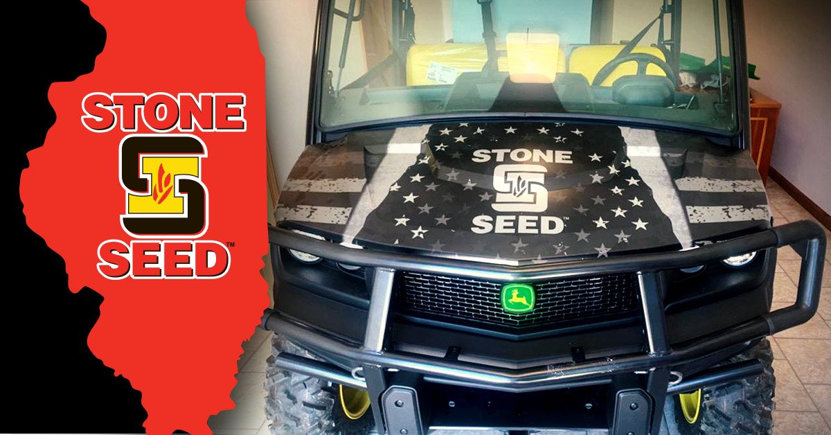 cadkins87's tweet photo. Local 4-H is raffling off a John Deere gator, it’s a pretty sharp setup #Bayer4IL #stoneknowsIL https://t.co/hDfkJ9gFXb