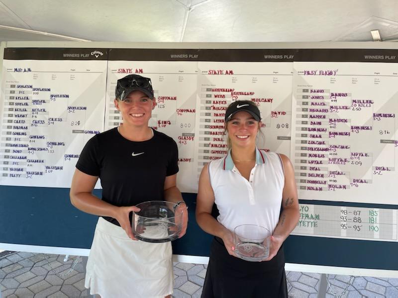 CSU_Golf's tweet photo. A couple of vikes had a good week at the Ohio Women's Am. Congrats to Sabrina on making it to the semifinals in a very strong field. Congrats to Mandie for winning the first flight bracket. Nice playing! #VsUp #GoVikes https://t.co/0TygvNmZH4