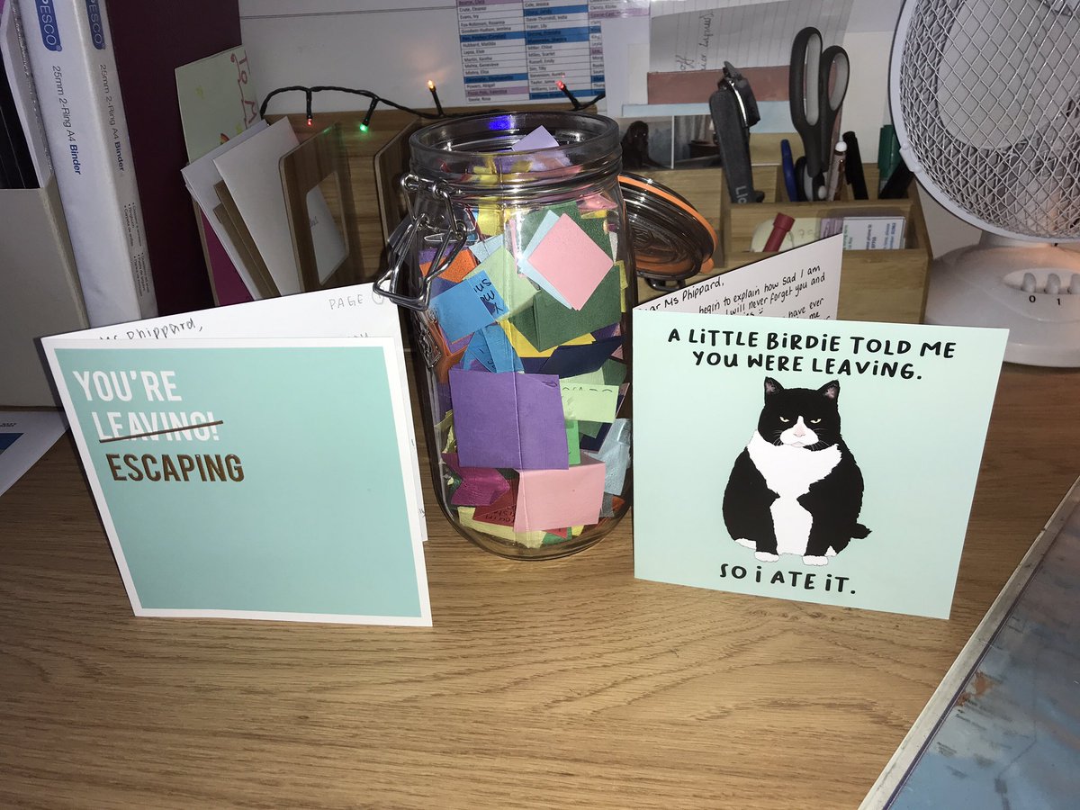 Kitty and Joanna have just brought over my very own ‘Jar of Dreams’.  Thank you so much, girls. This is the best present ever!  #StSwithunsCaritas #StSwithunsBoardersAreTheBest #StSwithunsCommunity