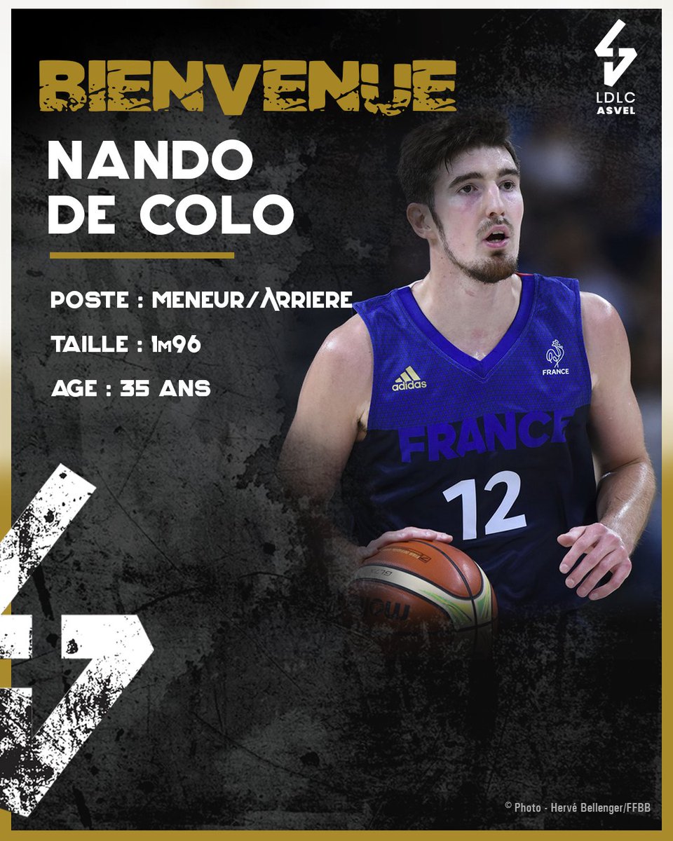❗️ Recrutement 2022-2023

LDLC ASVEL a le plaisir d’annoncer la signature de <a href="/NandoDeColo/">Nando De Colo</a> pour les 2 prochaines saisons. 

👉 ldlcasvel.com/nando-de-colo-…

#LDLCASVEL