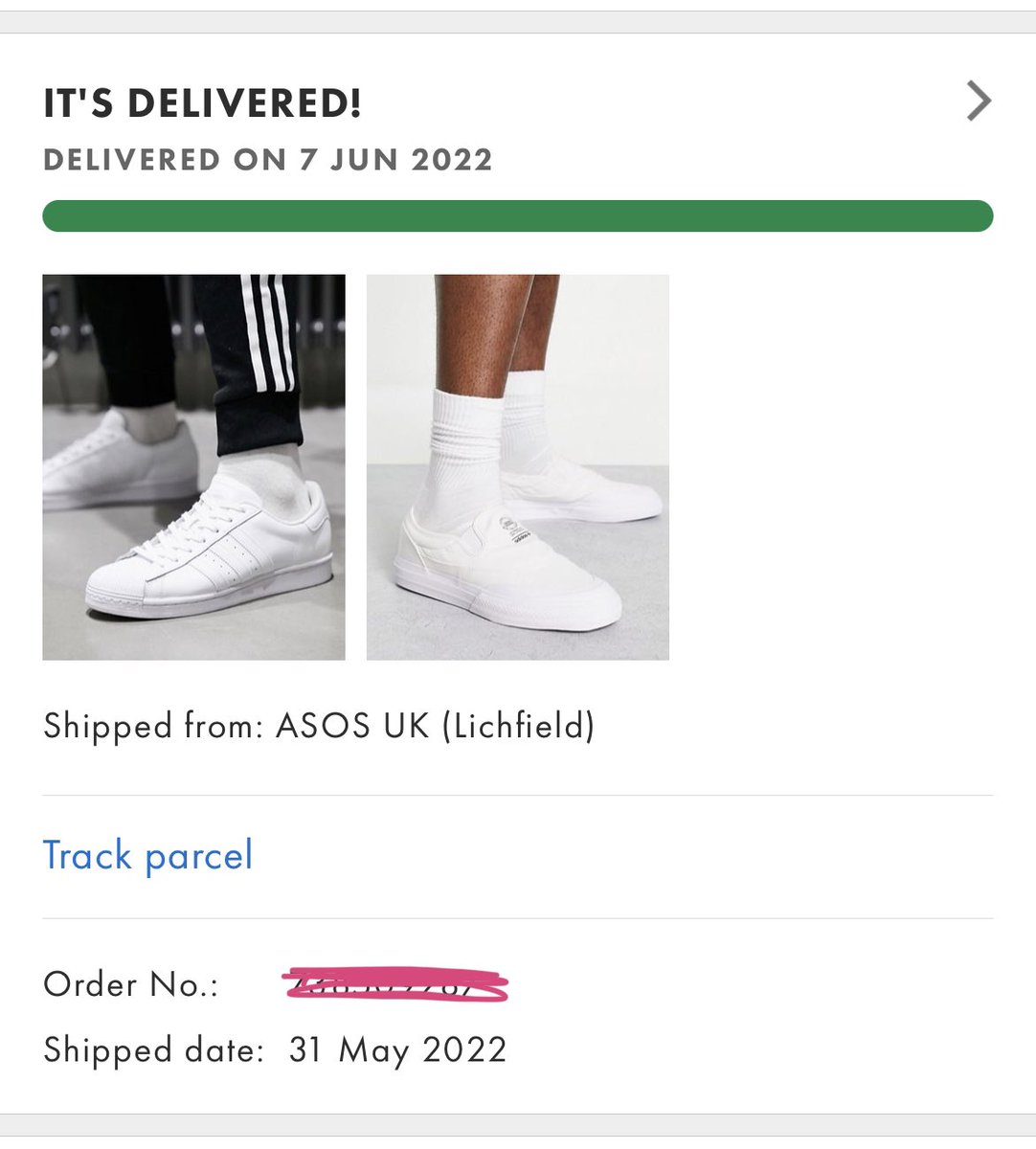kate__powell's tweet photo. @ASOS I have an order I want to return but there’s no option to choose return? https://t.co/KEGhxtDpYO