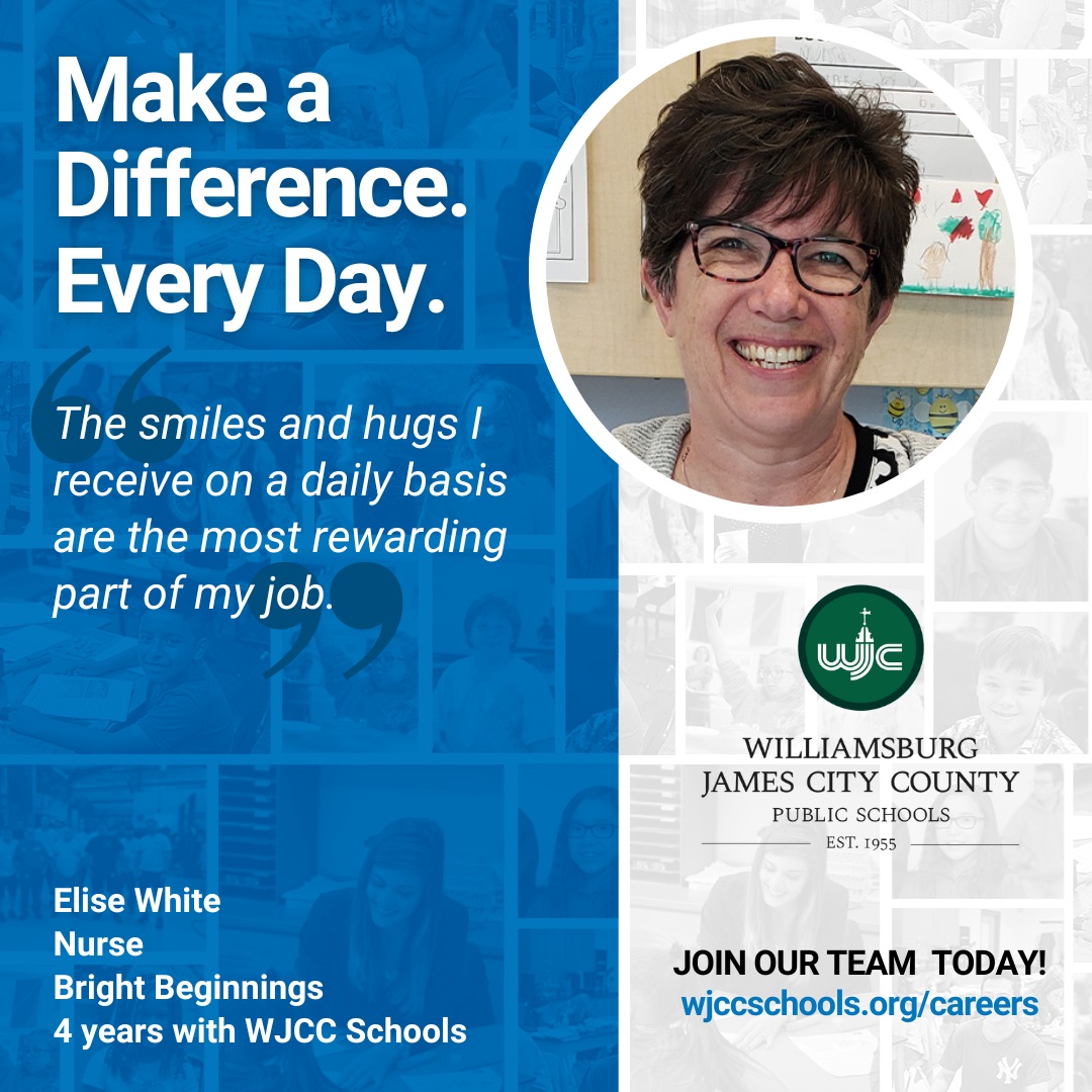 WJCCSchools's tweet photo. Join our team today! Visit https://t.co/uBEdpErDlG to learn more and to view our current job openings 🧑‍💻

#WeAreWJCC https://t.co/Kc1SJofJpf