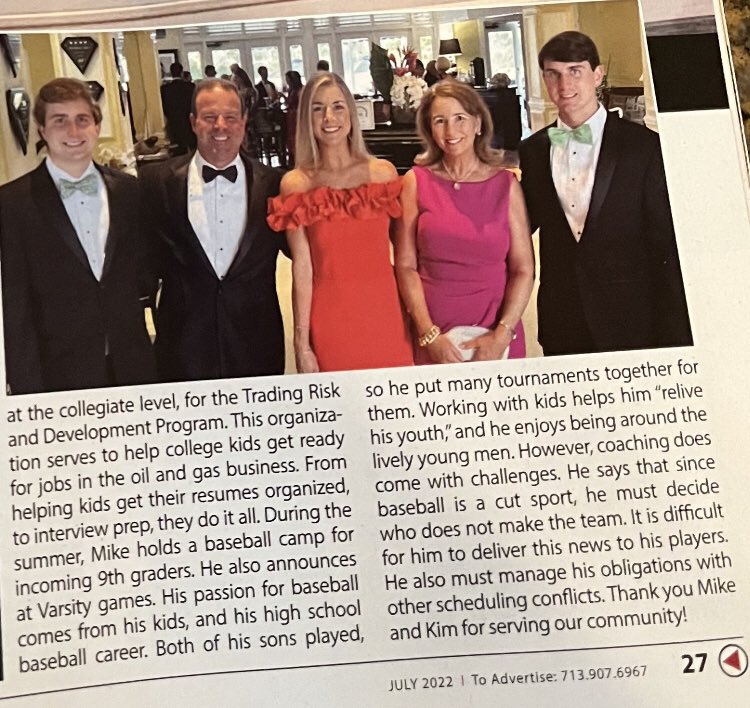 The man who makes the Backyard an experience, and not just another contest.  
He has helped transform the games into an attraction well worth the price of admission.  

Thank you Mike!  Much deserved recognition!

(And a special thank you for the George Strait after games)