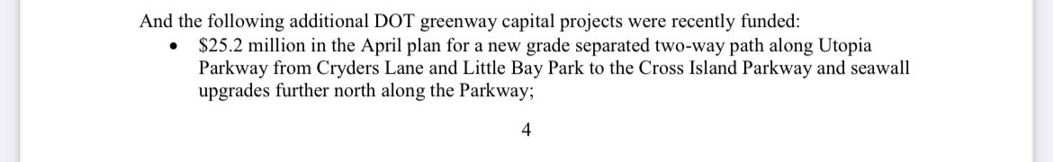 joby_jacob's tweet photo. Thanks! Cmsr. @Ydanis announced @NYC_DOT would build a new Eastern @QueensGreenway segment along Utopia from Cryders to the Cross Island. (Currently there's no facility for pedestrians or cyclists as you go uphill past a parkway off ramp). #CompleteUtopia https://t.co/EVJFkiOjEE