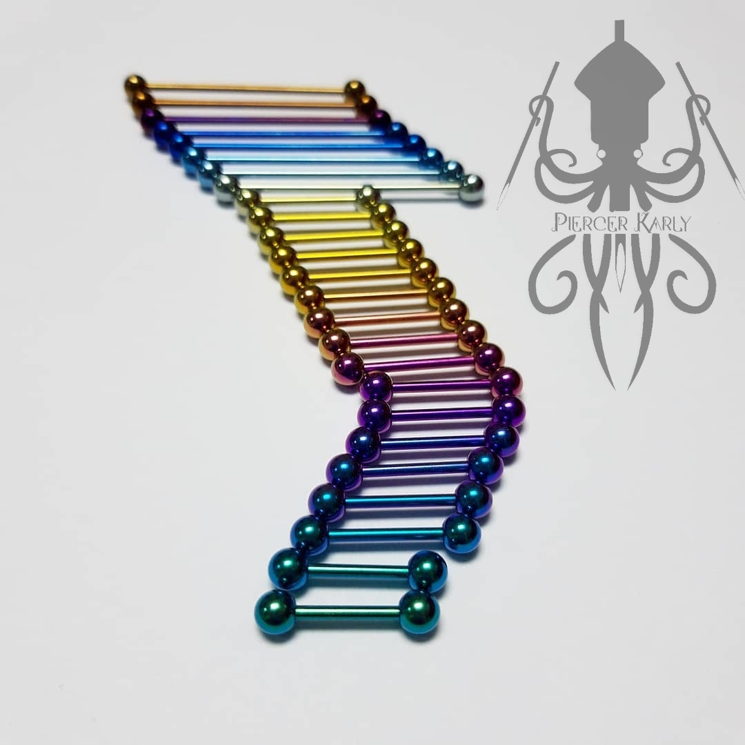 KarlyPiercer's tweet photo. Conjunto Anodizado pra deixar sua Perfuração mais bonita e charmosa.

Joia própria para christina piercing 1.6mmx14mm vibrant purple 90v
Micro curvo 1.2x10mm fuschia 80v https://t.co/mqi7AKZgj3