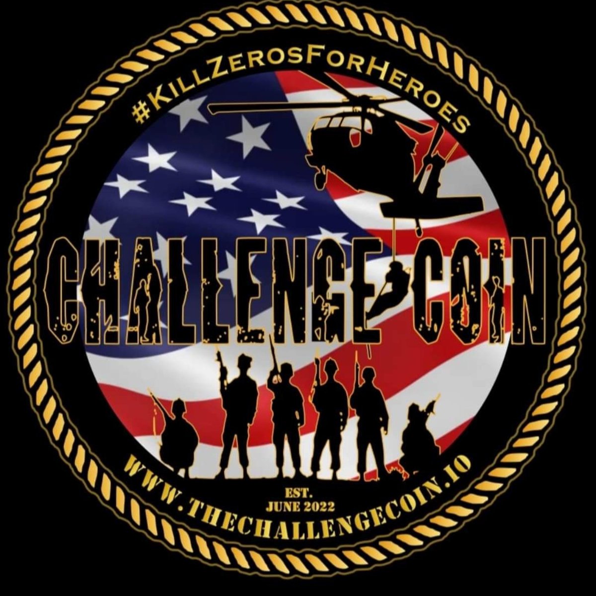 CryptoRussD's tweet image. Cryptocurrency Challenge Coin 1st Ever token to give back to Military Vets!! #KillZerosForHeroes 
#DropZerosForHeroes @DonaldJTrumpJr @elonmusk @MariaBartiromo @BarackObama