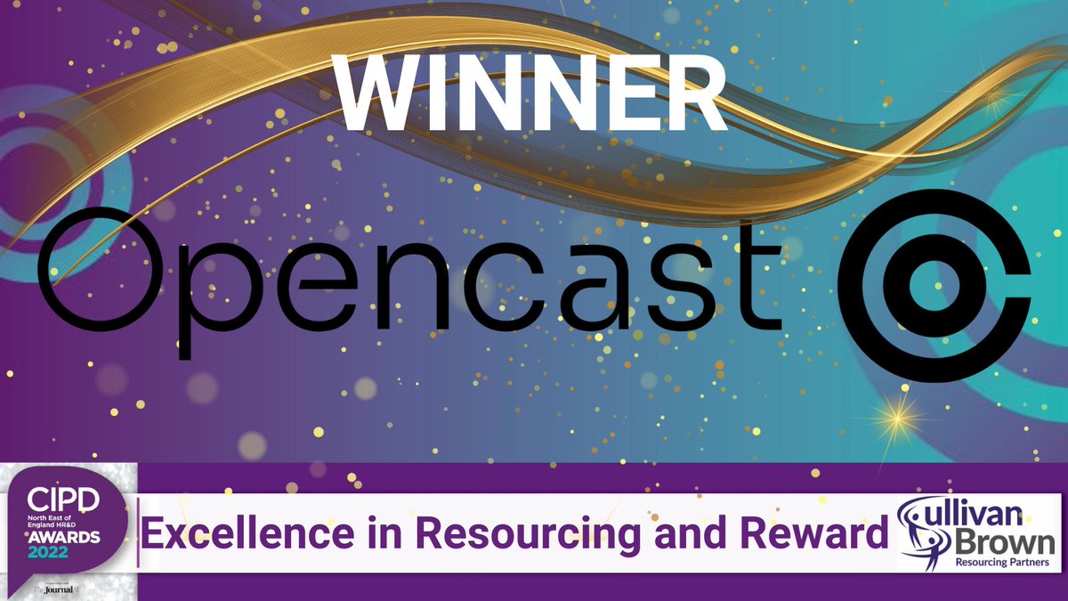 CIPD_NE's tweet photo. Congratulations to @TeamOpencast, winner in Excellence in Resourcing and Reward. 🎉🙌🏆

Thanks to sponsor @SullivanBrownRP https://t.co/G2obByPmp0
