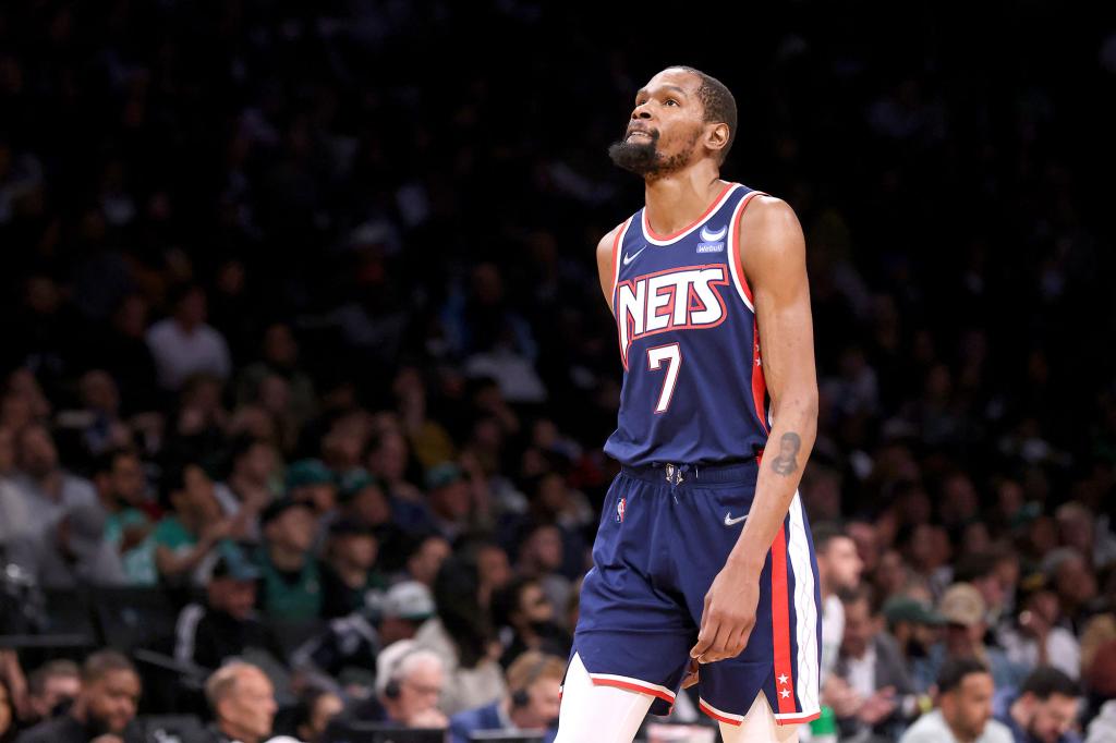 nypost's tweet photo. Kevin Durant requests trade from Nets in NBA bombshell https://t.co/alv3zuHPKA https://t.co/AbUpnG26Vd