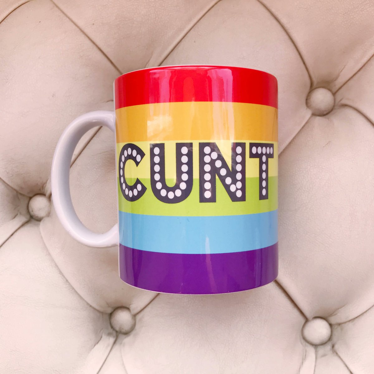 lustbrighton's tweet photo. Cunt Mug Rainbow £7.95⠀
The ultimate mug for 2020. We've got them in every colour of the rainbow, so there's really is one for everyone. Other than your Gran, she might not appreciate it so much.⠀

#cuppa https://t.co/grV7iRtz4S