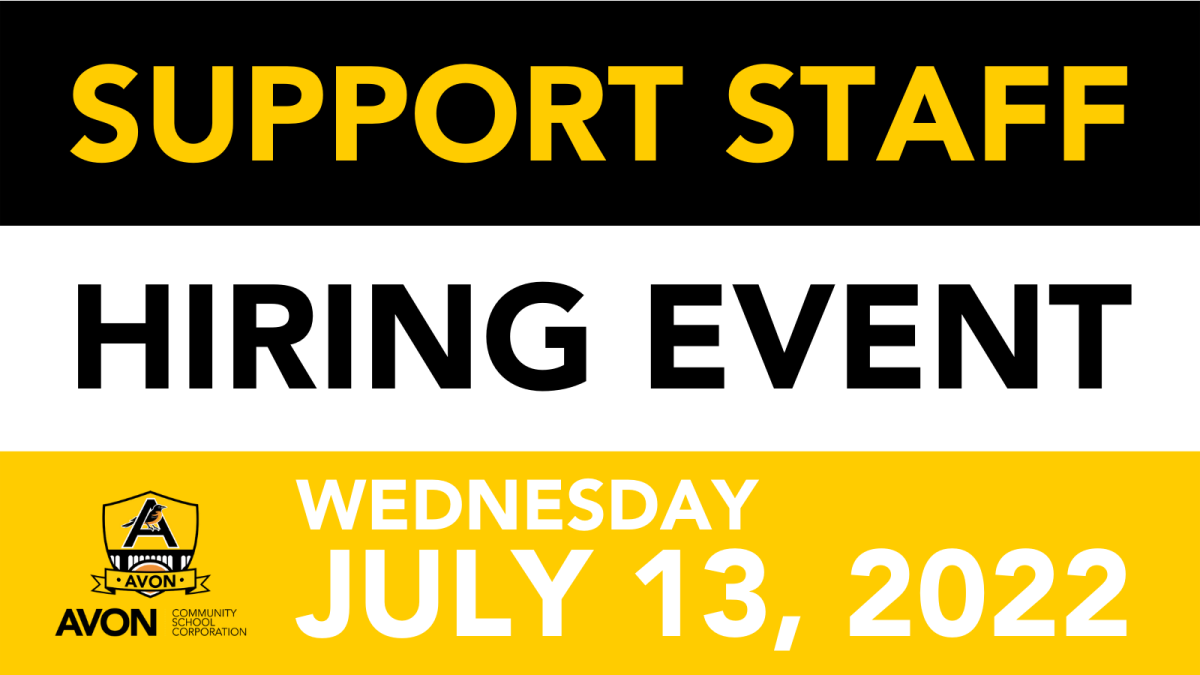 If you want a rewarding career with built-in opportunities to invest in the future and improve the quality of life in the Avon community, join us at our support staff hiring event on Wednesday, July 13. RSVP today. bit.ly/3HUjd0y