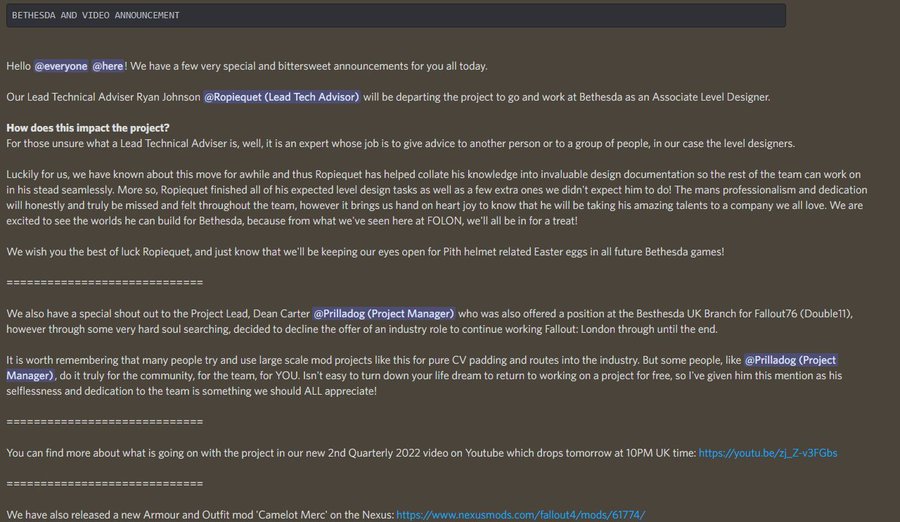 Fallen London Mod Lands Developer Job At Bethesda Gamespot