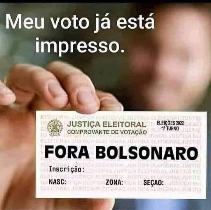 Henry_Mayer's tweet photo. @eugenioepsp @FlavioBolsonaro Meu voto já está impresso.

#FORASEUMERDA https://t.co/ReO5JZ0Xee