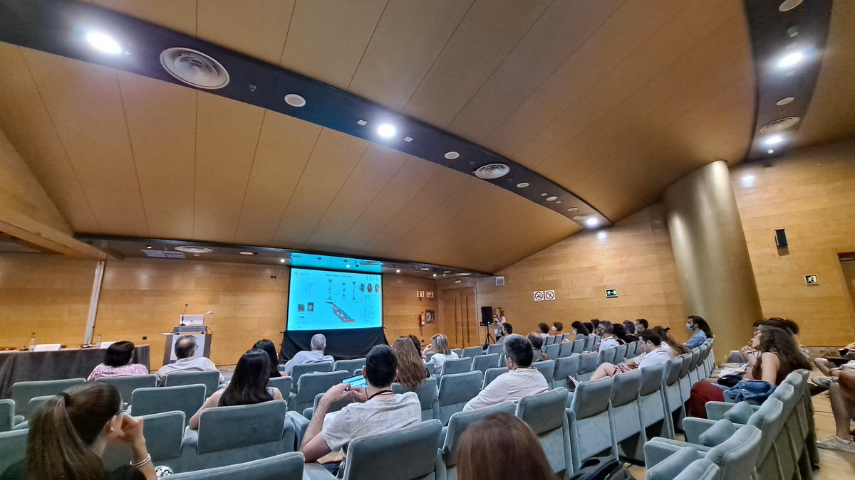Today our colleague @DeliaMiguel81 deleighted us at #bienalrseq2022 with an excellent talk about foldamers and CPL. Great contribution, mate! 
@PPhotobiology @RSEQUIMICA @ffarmaciaUGR