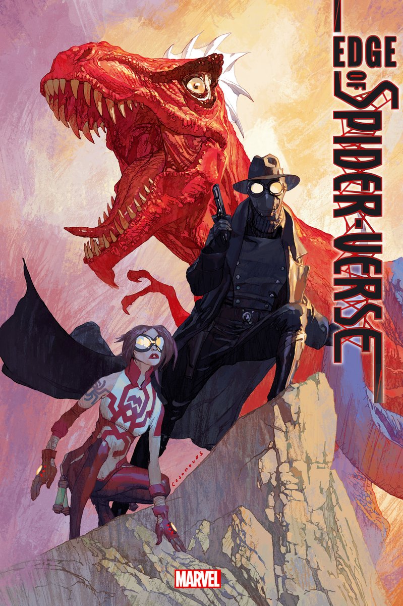 SpiderMan's tweet photo. The Spider-Verse is about to expand like never before! 🕸️ Get a glimpse of ‘Edge of Spider-Verse’ #1 before it hits shelves this August: https://t.co/6ah4q0OAcw (1/3) https://t.co/d4508W2ADx