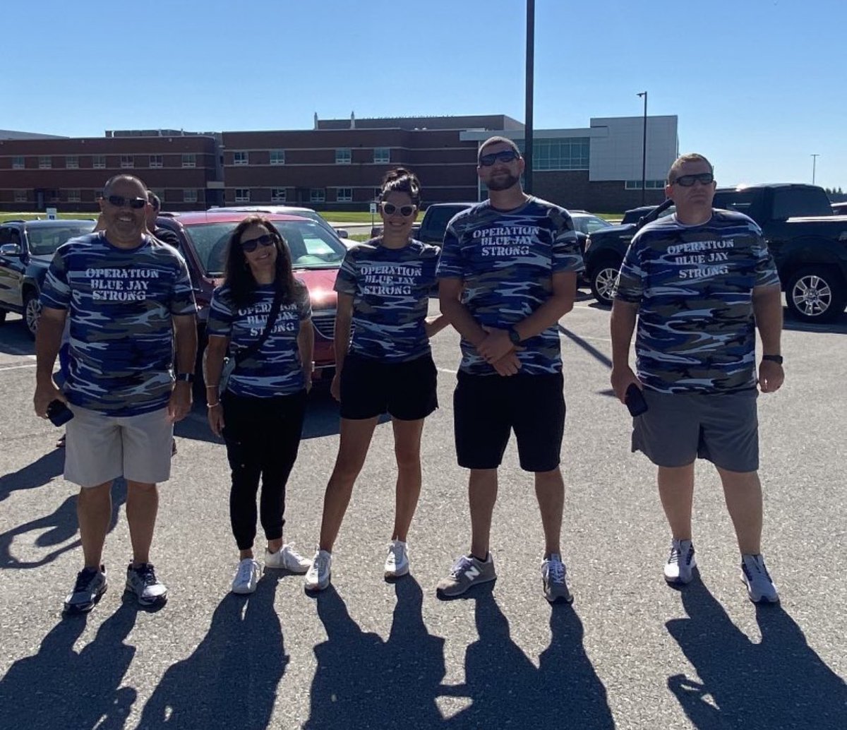 LTownTees's tweet photo. We were super excited to make sure our amazing admin team had cool gear for their surprise Blackhawk adventure with The National Guard! @LHSJAYS https://t.co/zERDhNunMi