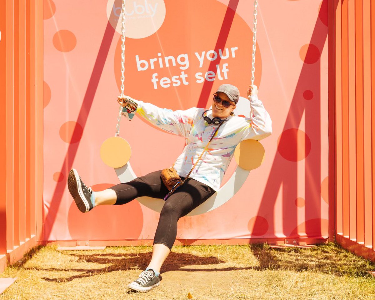 Summerfest's tweet photo. Want front row for @therevivalists tonight? Head to the @bublywater swing, take a pic and post it using #SummerfestXbubly before 4pm for a chance to win! https://t.co/DeqjZtfny2