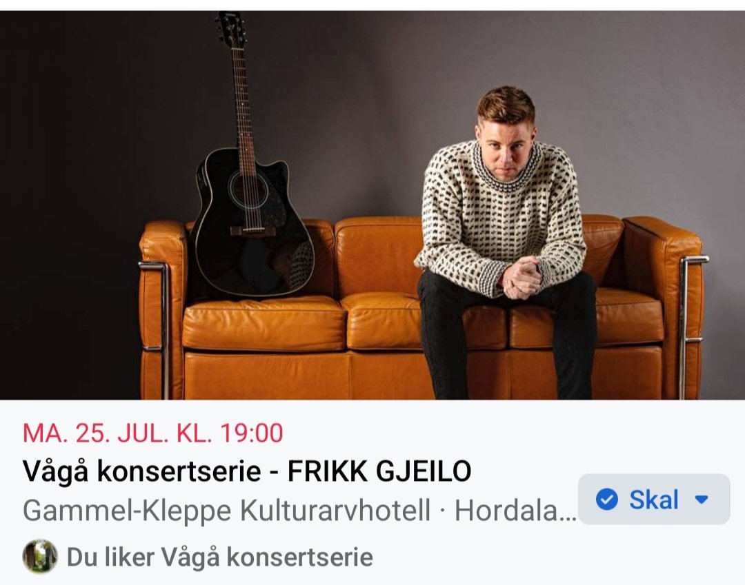 Anbefalar eit besøk på ærverdige Gammel-Kleppe i Vågå i ferien, Vågå Konsertserie held konsertar der kvar mondag heile sumaren 🌄☀️

#noregsferie