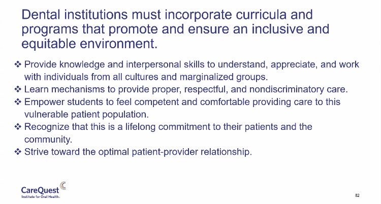 DrEFleming7's tweet photo. #Dental schools have a role to play in supporting students to be the kind of professionals who can provide care to all people. @adeaweb #Pride2022 #professionalformation https://t.co/9s7Y608Nf0