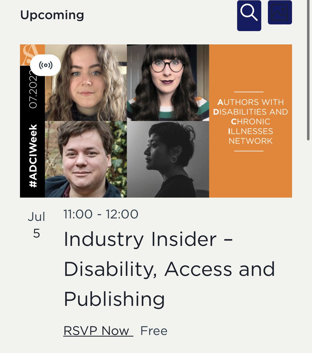Very excited for the @Soc_of_Authors event I’m chairing next week where we’ll be discussing disability and publishing - including advice for industry professionals and authors - with @elliedrewry, @mailbykite and James Catchpole! www2.societyofauthors.org/events/tag/adc…