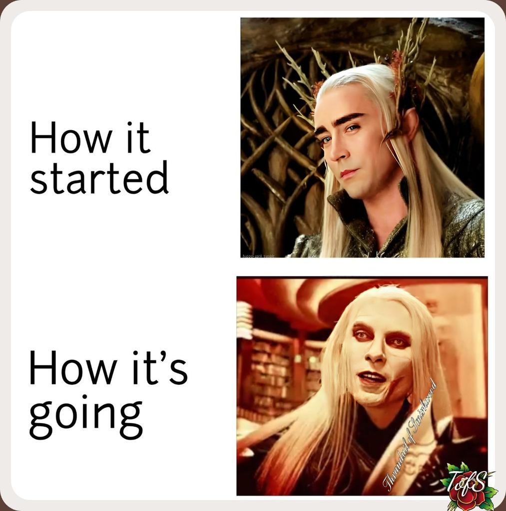 SmirkwoodSprite's tweet photo. What a year this week has been.
#Thranduil #LeePace #TheHobbit
#DesolationOfSmaug #PrinceNuada #Hellboy https://t.co/LfwgvoENuN