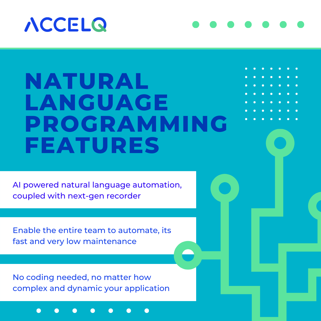 ACCELQ's tweet image. Did you know that #naturallanguageprogramming makes simple and fast to develop yet powerful and flexible web #automation?

Do you want to learn more about #webAutomation? Read the blog - bit.ly/3byGhWt

#Accelq #Testing #SoftwareTesting #TestAutomation