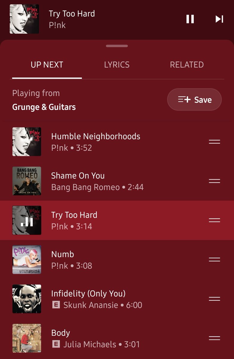 PinksPageForums's tweet photo. My shuffle is playing 0 games @Pink #TryTooHard ๐ฅ๐ฅ https://t.co/yWmRUI61cO