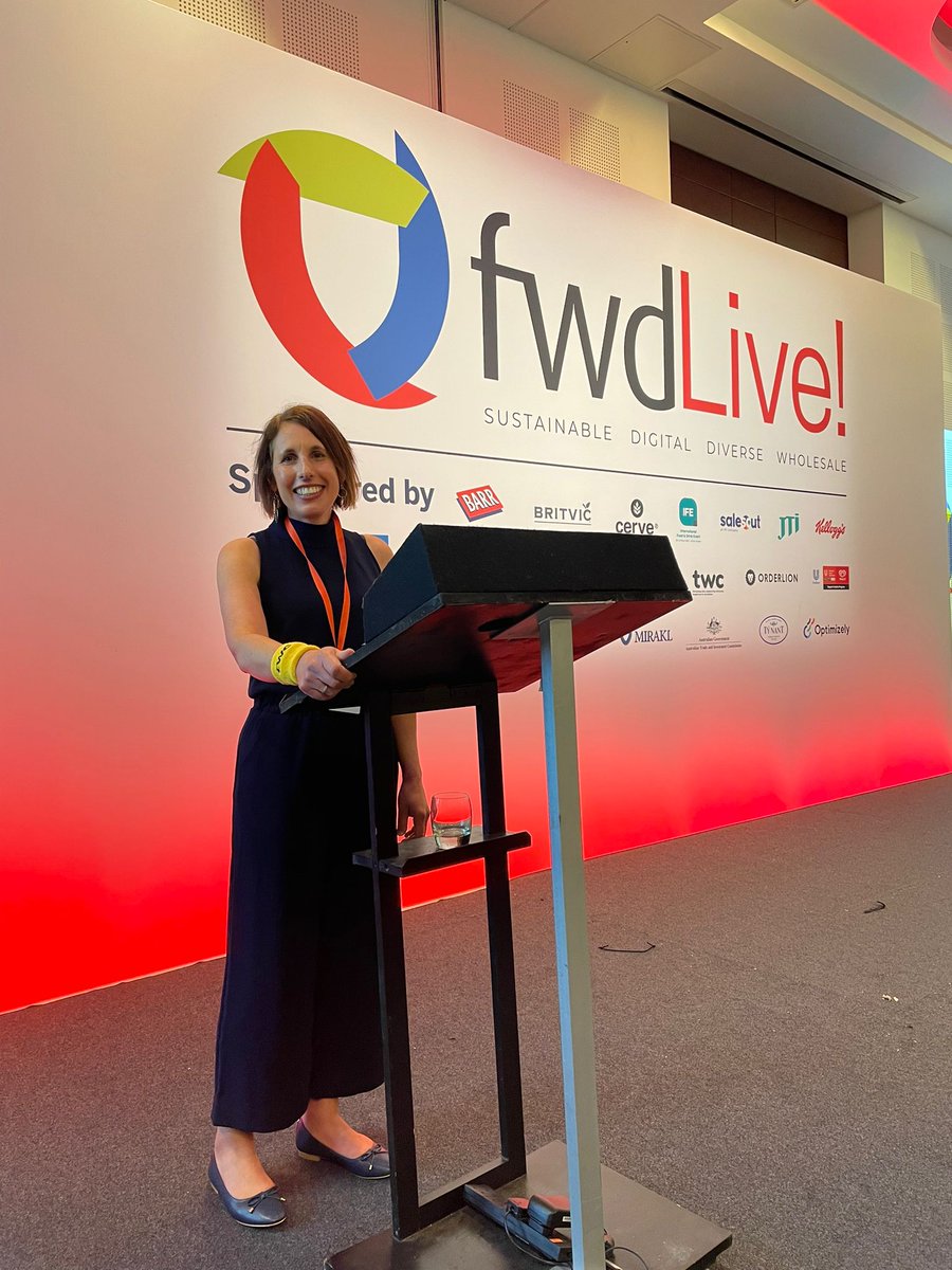 TWCGroup's tweet photo. Sarah Coleman took to the stage at @FWDwholesale #FWDLive conference this morning, sharing some recent research on rapid delivery. This was followed by a panel featuring @AF_Blakemore, @SnappyShopperUK and Millennium Group. https://t.co/ZmGqxl62uU