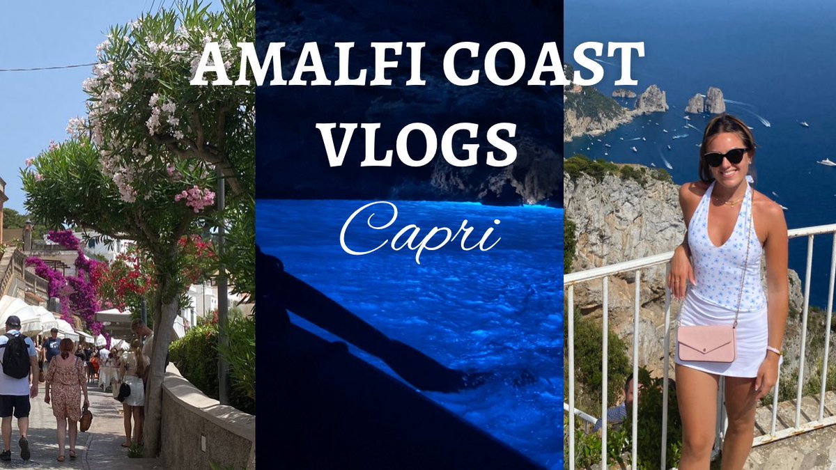 XMollycooper's tweet photo. Capri YouTube vid is out!🌊🇮🇹🌸☀️ https://t.co/rdHt5n5YXc #amalficoast #capri #travelvlog #youtube https://t.co/OSVcsebLVm